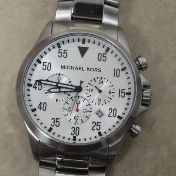 MICHAEL KORS MK8331 Gage Chronograph Silver Watch - Picture 1 of 7